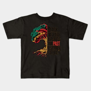 Honoring The Past Inspiring The Future Black History Month Kids T-Shirt